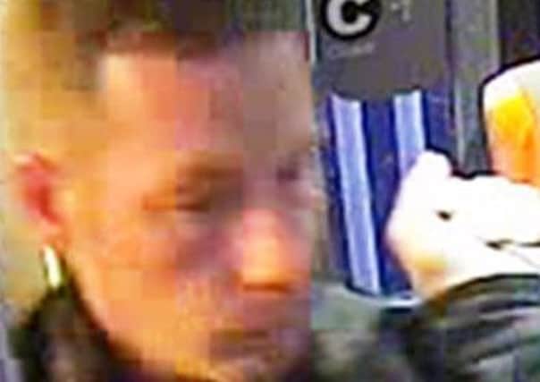 British Transport Police would like to speak to him after a couple were racially abused on board a train travelling between Sheffield and Nottingham.