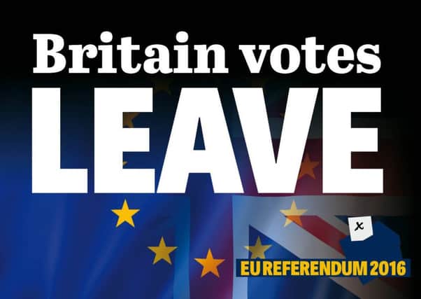 Leave wins EU referendum vote