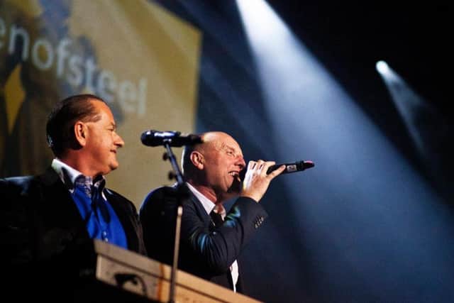 Heaven 17 stars Martyn Ware and Glenn Gregory.
