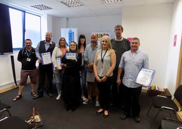 New Nottinghamshire peer mentors from New Directions receive their awards