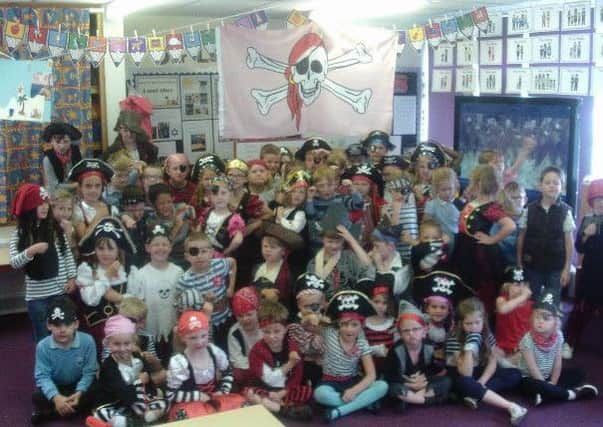 Pupils at St Anne's school in Worksop dressed as pirates for the day as part of their Land Ahoy project week