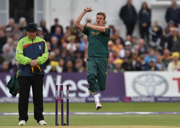 JAKE BALL -- looking forward to the big Notts v Derbyshire match at Welbeck later this month.