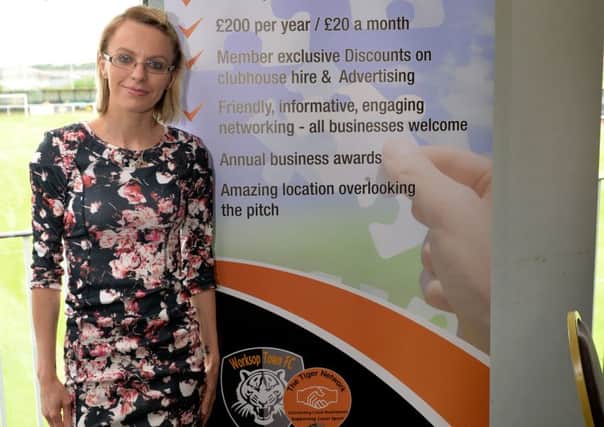 Networking business club at Worksop Town FC, pictured is Rachel Wood