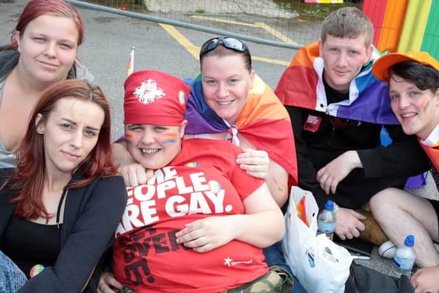 LGBT people and LGBT supporters alike turned out to the event.