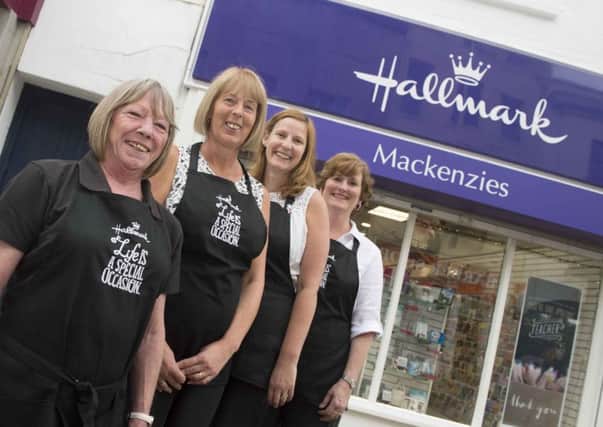 Hallmark Mackenzie on Silver Street, Gainsborough. From left Amanda Leigh, Lou Young,
Elaine Cantwell and Stephanie Shaw
Picture: Sarah Washbourn