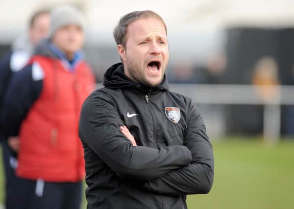 Worksop Town manager, Mark Shaw.