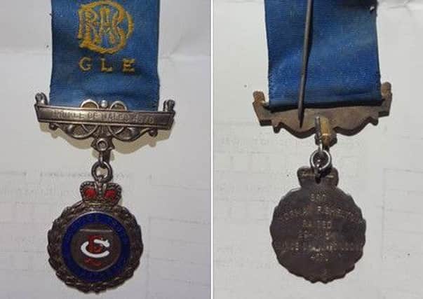 A war medal found in a Co-op shop in Kirk Hallam.