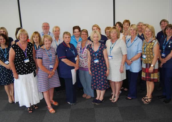 NHS staff have been honoured for long service