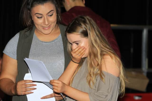 GCSE results day 2016 at  Gainsborough Academy. Photo: Chris Etchells