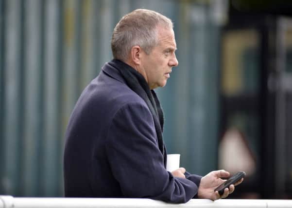 Worksop Town v Pickering Town, MP John Mann watches the game