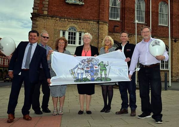 Charter Mayor and Charter Trustees gather ahead of Worksop Charter Day event, pictured from left are Coun Kevin Greaves, Coun Cliff Entwhistle, Coun Maddie Richardson, Coun Gwynneth Jones, Coun Josie Potts, Jon Pearson of Redheads Digital and Phil Jackson of Worksop Business Forum