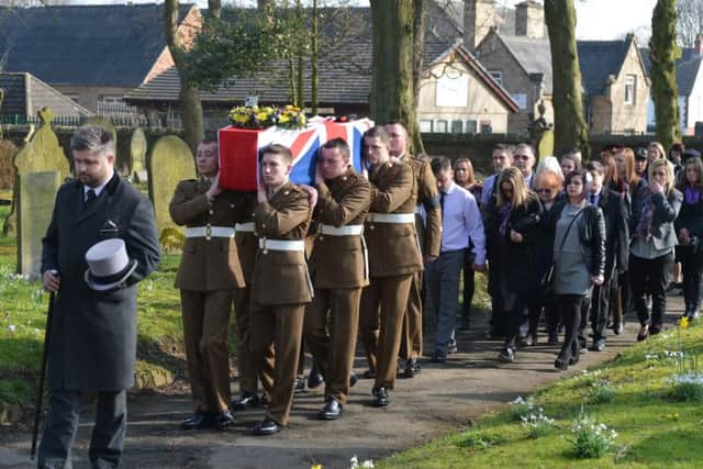 Private Fox's funeral.