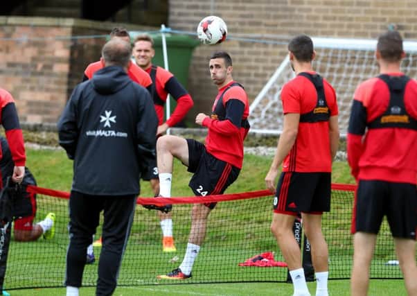 Daniel Lafferty trained with Sheffield United today Picture Simon Bellis/Sportimage