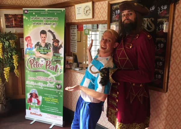 Adam Fox (left) and Gary Starr are part of the cast for Peter Pan in Retford this Christmas