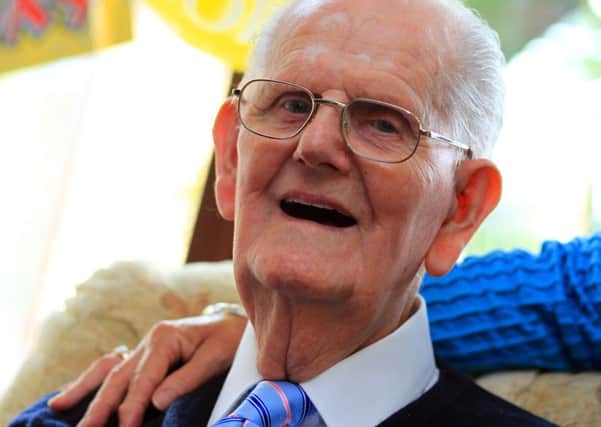 Norman Worrell celebrated his 100th birthday at Foxby Court in Gainsborough.