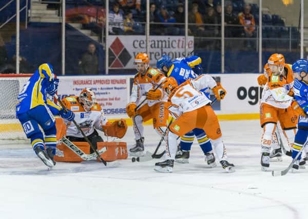 Fife Flyers lose out on home ice to Sheffield Steelers. Pic: Martin Watterston