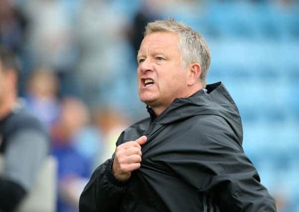 Sheffield United manager Chris Wilder says his team must be 'bang on it' tomorrow Â©2016 Sport Image all rights reserved