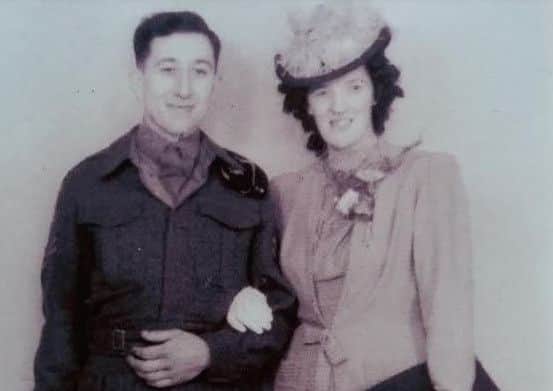 The couple pictured on their wedding day in 1946.