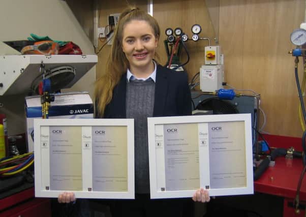 Worksop student Rosie Muxlow has achieved level three Oxford Cambridge qualifications aged only 17