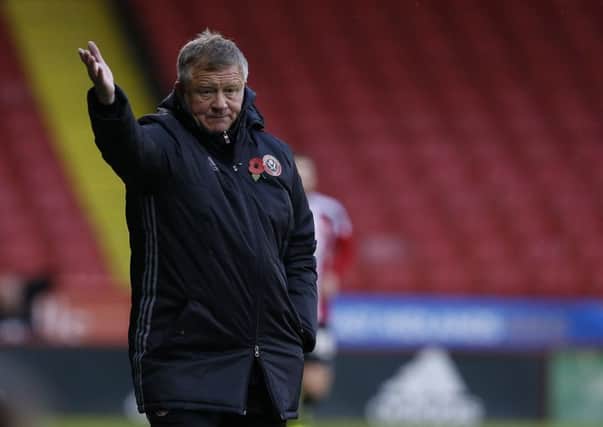 Chris Wilder has given his players permission to take calculated risks. Pic Simon Bellis/Sportimage