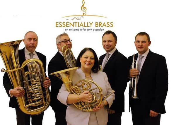 Essentially Brass are live at Worksop library next week