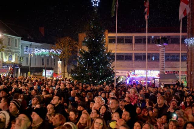 Worksop Christmas lights switch on