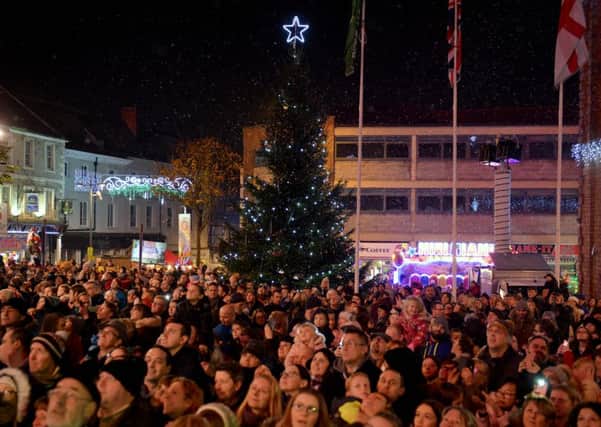 Worksop Christmas lights switch on