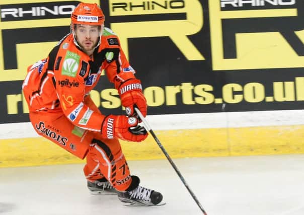 Rob Dowd in potent form for Steelers against Nottingham Panthers