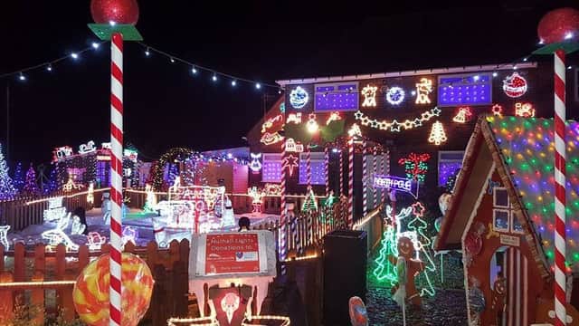 Christmas lights in Nuthall - sent in by Adam Butler.