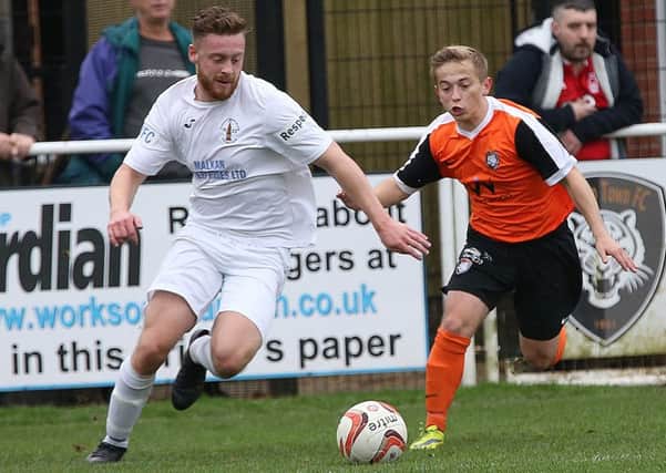 NWGU Worksop Town v Rainworth MW
IN PICTURE: Jack Hawkins. 
STORY: SPORT LEAD: Worksop Town FC v Rainworth MW.  Toolstation Northern Counties East Football League match at Sandy Lane, Worksop.  Saturday 29th October 2016.  PHOTOGRAPHER: MARK FEAR/MARK FEAR PHOTOGRAPHY.