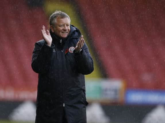 Chris Wilder wants Bramall Lane to be an intimidating ground for visiting teams. Pic Simon Bellis/Sportimage