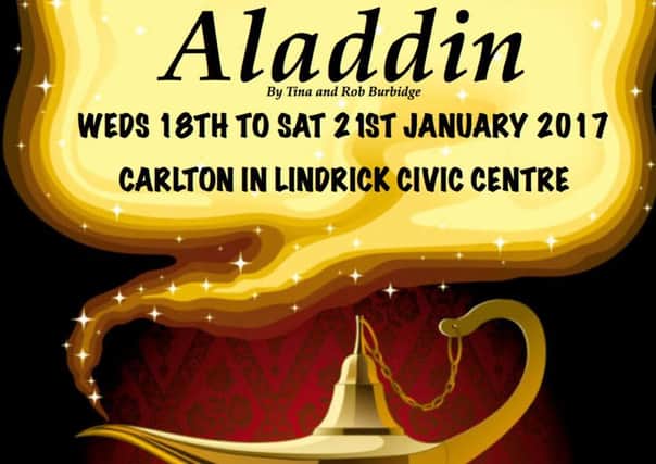 The Lindrick Players are presenting Aladdin next week