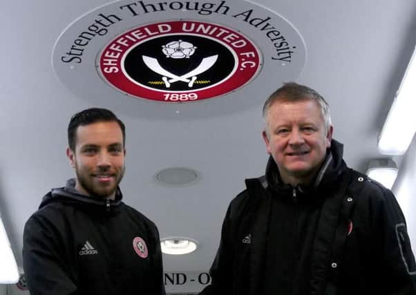 Samir Carruthers and his new manager Chris Wilder