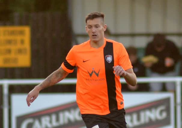 Ross Henshaw, pictured playing for Worksop Town, has made the switch to Shirebrook