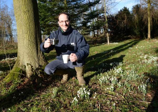 George Buchanan is ready to welcome people to Hodsock Priory for a new season of snowdrops