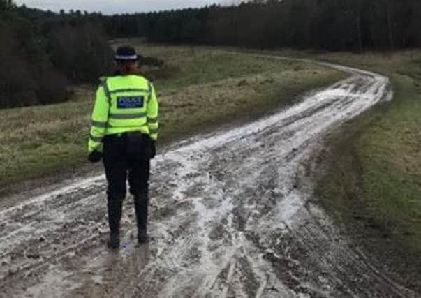 An officer at Manton Pit Top. Credit: West Bassetlaw Police Facebook Page.