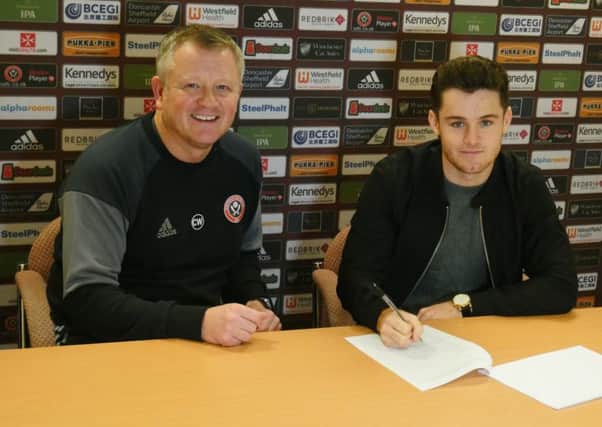 Sheffield United have signed Joe Riley on loan from Manchester United
