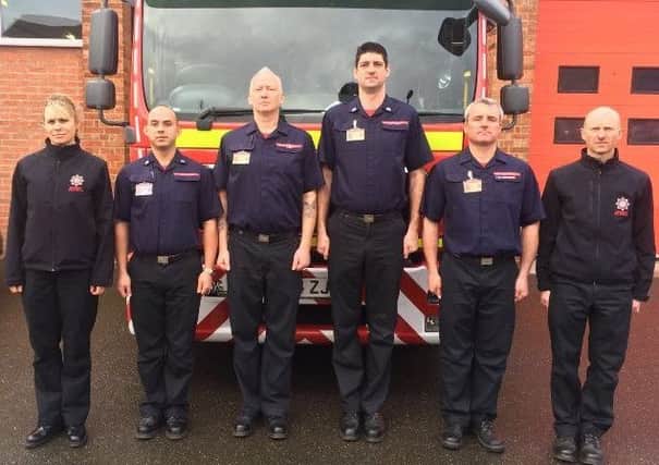 Firefighters in Gainsborough along with colleagues from across Lincolnshire Fire and Rescue, paused to remember Malcolm Kirton
