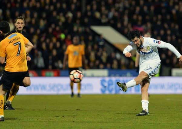 Alex Mowatt scored for Leeds United against Cambridge in the FA Cup this month