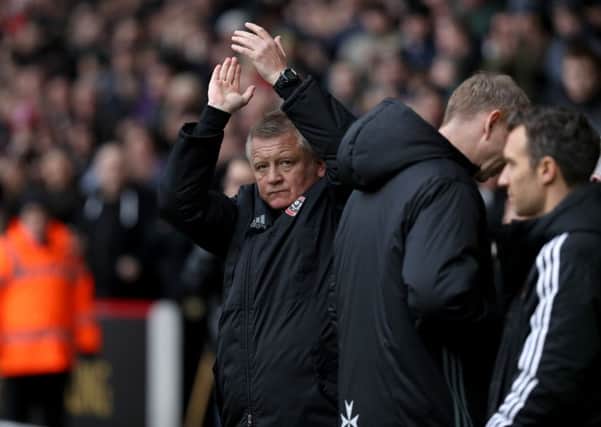 Chris Wilder is pleased with Sheffield United dealings during the transfer window. Pic Jamie Tyerman/Sportimage