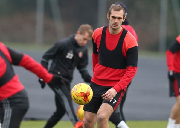 James Hanson could make his Sheffield United debut this afternoon: Simon Bellis/Sportimage