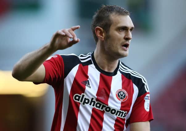 New signing James Hanson scored on his Sheffield United debut last weekend. Pic credit should read: Simon Bellis/Sportimage