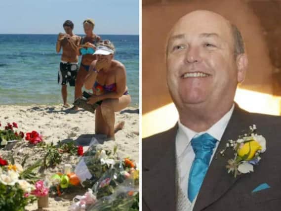 Mourners leave tributes after the Tunisia beach massacre in 2015 / Walesby man John Stollery was killed in the attack.