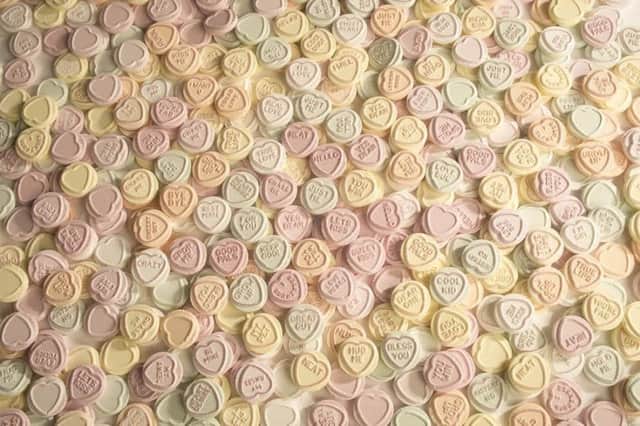 Love Hearts are  made at the Swizzels factory Derbyshire