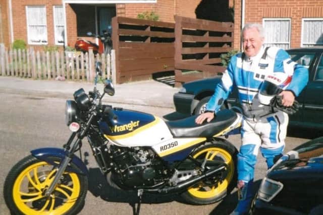 John with one of his much-loved motorbikes.