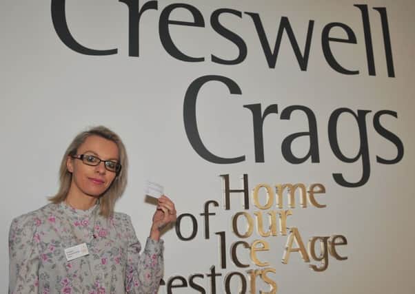 Guardian freebie, free entry to Creswell Crags museum for four, pictured is marketing manager Rachel Wood