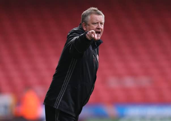 Chris Wilder is not being lulled into a false sense of security. Pic credit should read: Simon Bellis/Sportimage