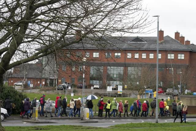 The battle for Bassetlaw Hospital ChildrenÃ¢Â¬"s Ward continues as a march leaves Kilton Forest Golf Course heading for the town centre

Picture: Sarah Washbourn / www.yellowbellyphotos.com