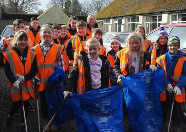Lea Village Hall Youth Club litter picking