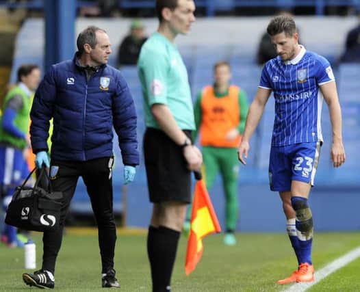 Sam Hutchinson trudges off in Wednesday's win over Norwich